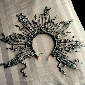 Handmade Medusa Headpiece / Snake Crown
